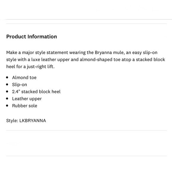 NWOB Lucky Brand Leather ‘Bryanna’ Mules - Picture 12 of 13